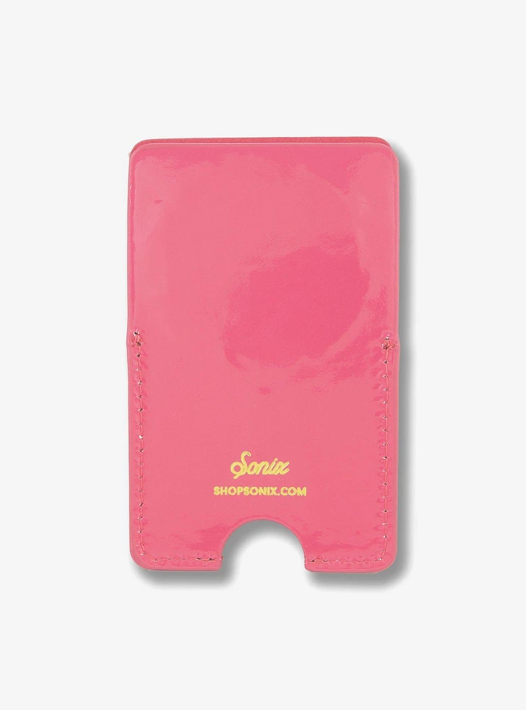Sonix Camelia Pink Patent Leather Magnetic Phone Wallet