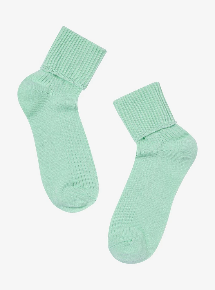 Kawaii Frog Fold-Over Ankle Socks