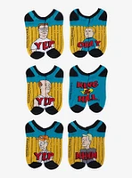 King Of The Hill Yep Okay No-Show Socks 6 Pair