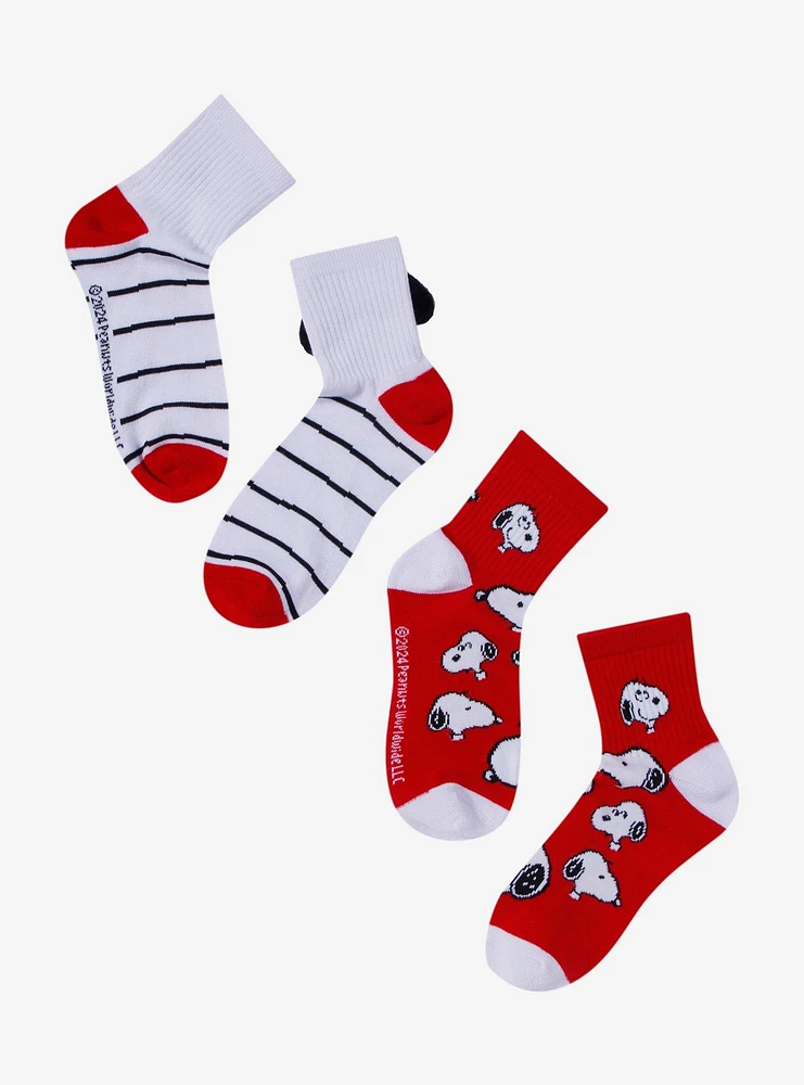 Peanuts Red Snoopy Ankle Socks 2 Pair