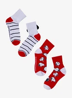 Peanuts Red Snoopy Ankle Socks 2 Pair