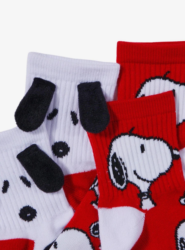 Peanuts Red Snoopy Ankle Socks 2 Pair