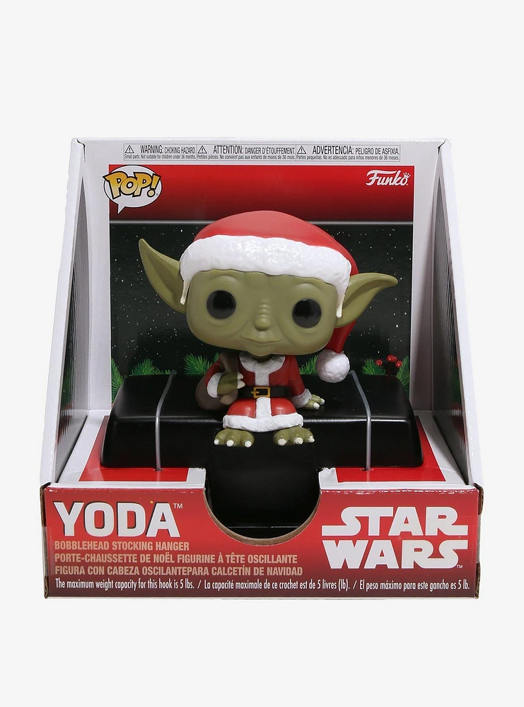 Funko Star Wars Pop! Yoda Bobble-Head Stocking Hanger