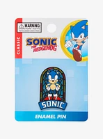 Sonic the Hedgehog Sonic Stained Glass Enamel Pin