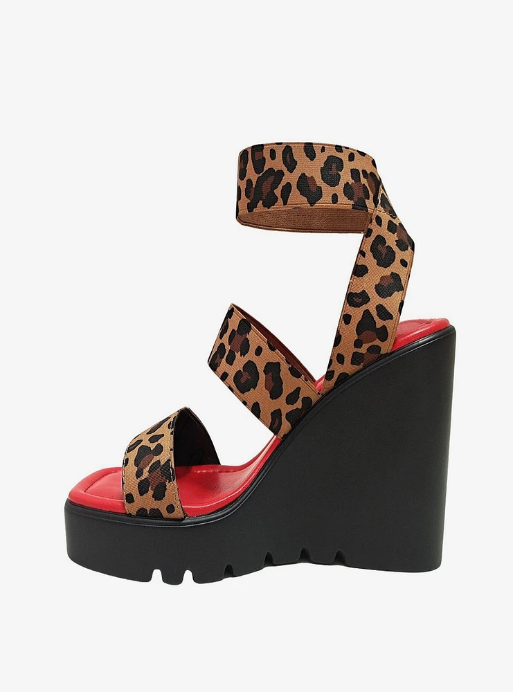 Paige Wedge Sandal Leopard