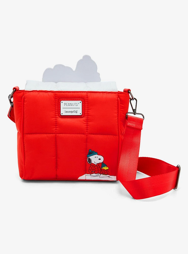 Loungefly Peanuts Snoopy Woodstock Puffer Crossbody Bag