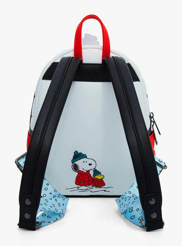 Loungefly Peanuts Snoopy Puffer Mini Backpack