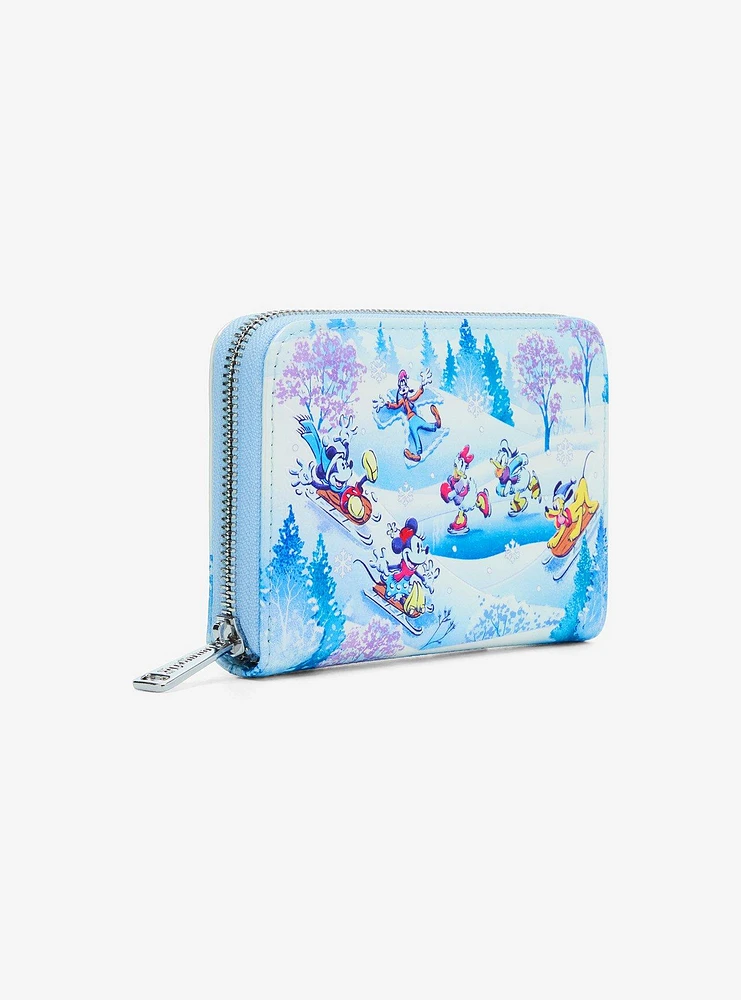 Loungefly Disney Mickey Mouse And Friends Winter Wonderland Wallet