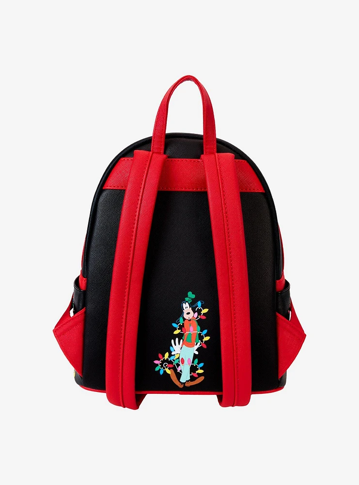 Loungefly Mickey Mouse & Friends Holiday Lights Light-Up Mini Backpack