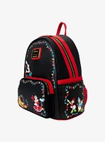 Loungefly Mickey Mouse & Friends Holiday Lights Light-Up Mini Backpack