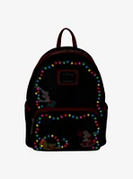 Loungefly Mickey Mouse & Friends Holiday Lights Light-Up Mini Backpack