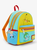 Loungefly Pokemon Pikachu & Friends Color-Block Mini Backpack