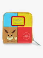 Loungefly Pokemon Pikachu & Friends Color-Block Mini Zipper Wallet