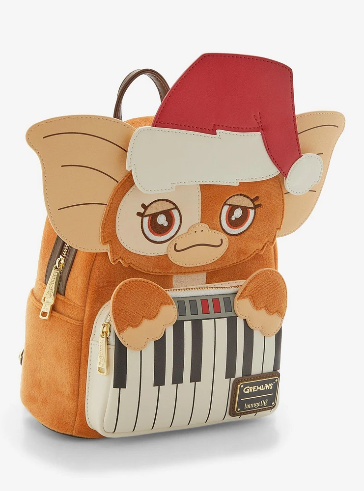 Loungefly Gremlins Gizmo Santa Hat Figural Mini Backpack