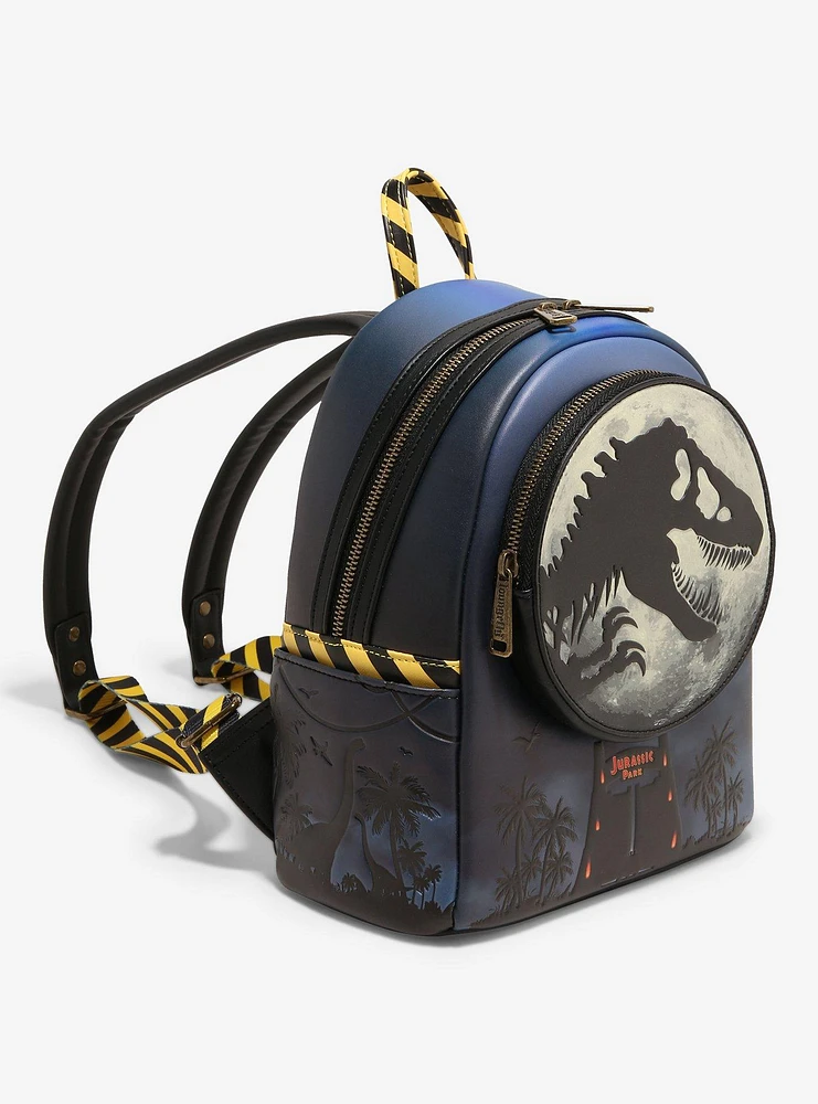 Loungefly Jurassic Park T.Rex Moon Glow-In-The-Dark Mini Backpack