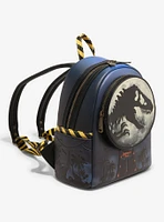 Loungefly Jurassic Park T.Rex Moon Glow-In-The-Dark Mini Backpack