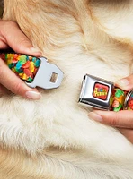 The Flintstones Fruity Pebbles Vivid Close Up Seatbelt Buckle Dog Collar