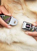 The Powerpuff Girls and Donny Stripe Seatbelt Buckle Dog Collar