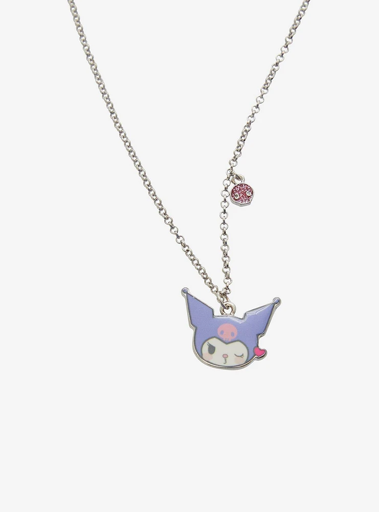 Kuromi & My Melody Kisses Best Friend Necklace Set