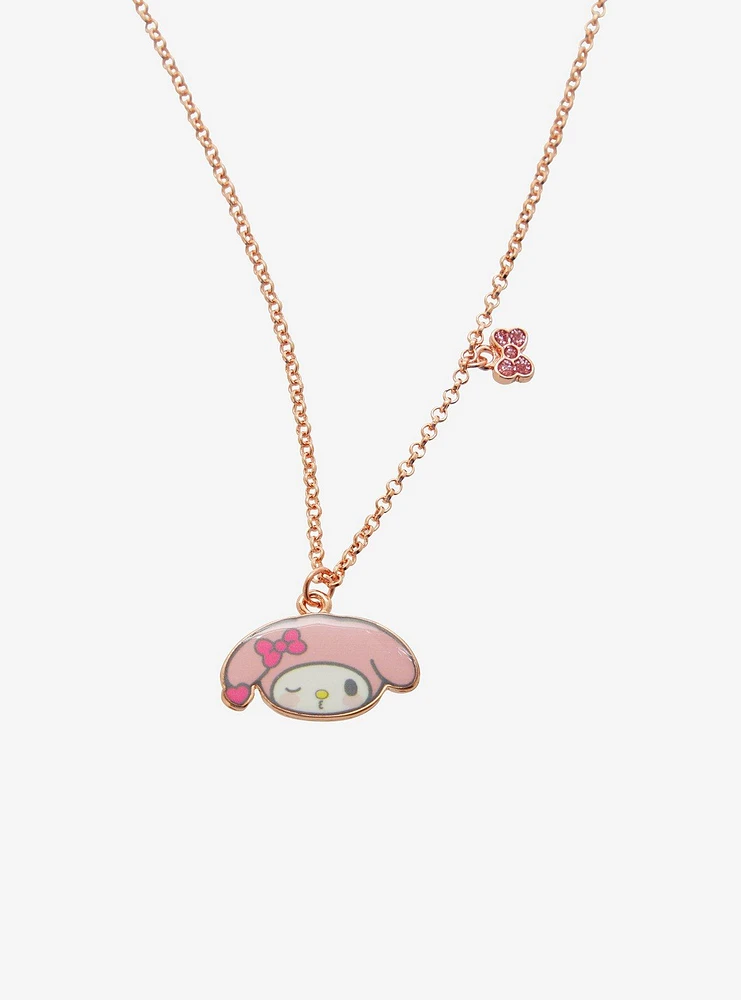 Kuromi & My Melody Kisses Best Friend Necklace Set