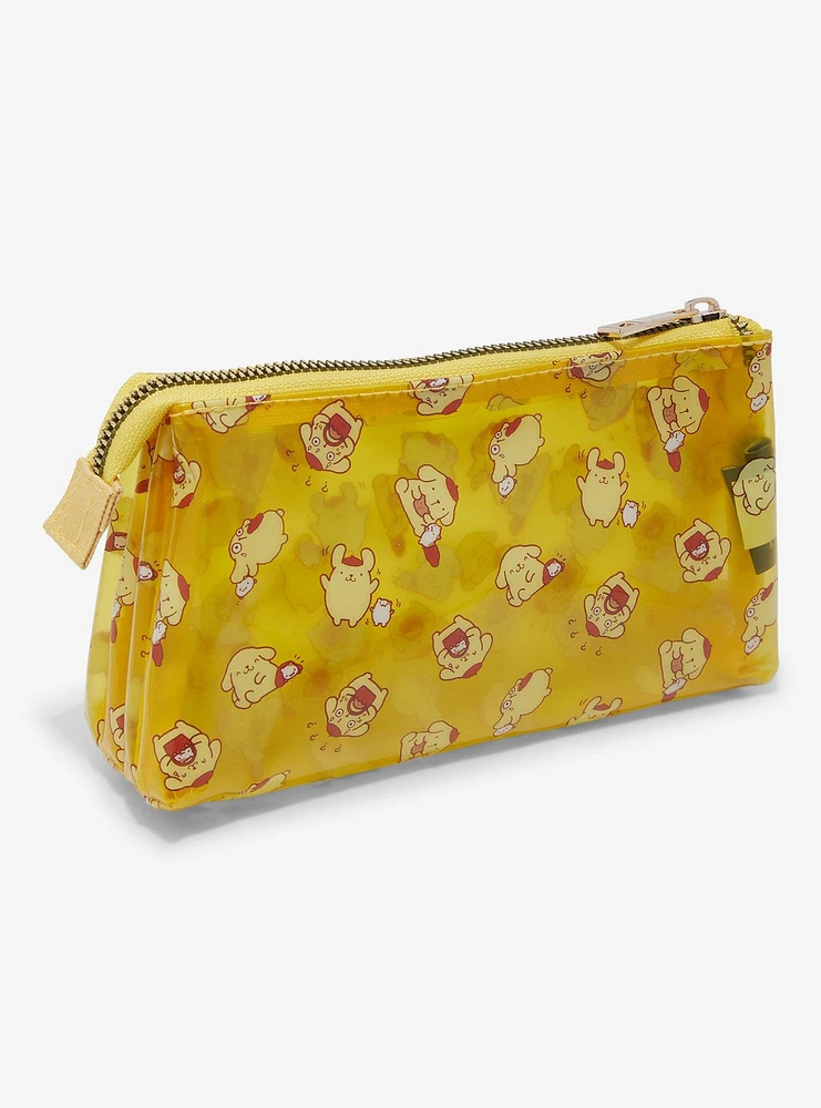 Pompompurin Yellow Transparent Makeup Bag