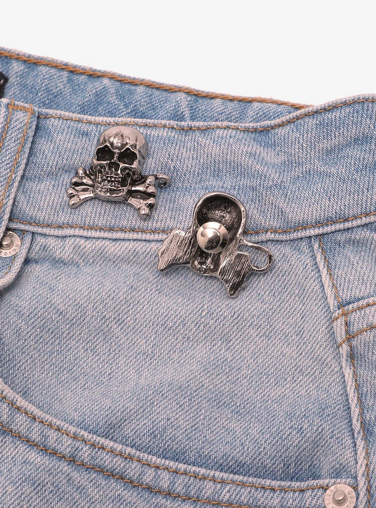 Skull & Crossbones Waist Pin Set