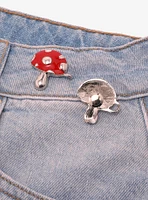 Red Mushroom Waist Pin Set