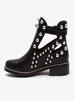 River Side Bootie with Studs and Buckle