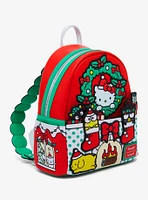 Loungefly Hello Kitty And Friends Holiday Fireplace Mini Backpack