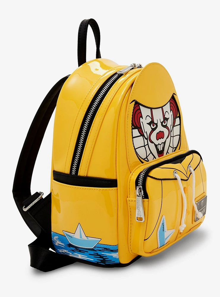 Loungefly IT Pennywise Georgie's Raincoat Glow-In-The-Dark Mini Backpack