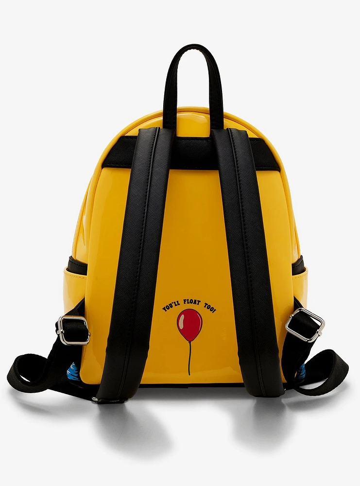 Loungefly IT Pennywise Georgie's Raincoat Glow-In-The-Dark Mini Backpack