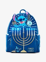 Loungefly Disney Stitch & Scrump Menorah Light-Up Mini Backpack