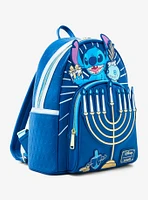 Loungefly Disney Stitch & Scrump Menorah Light-Up Mini Backpack