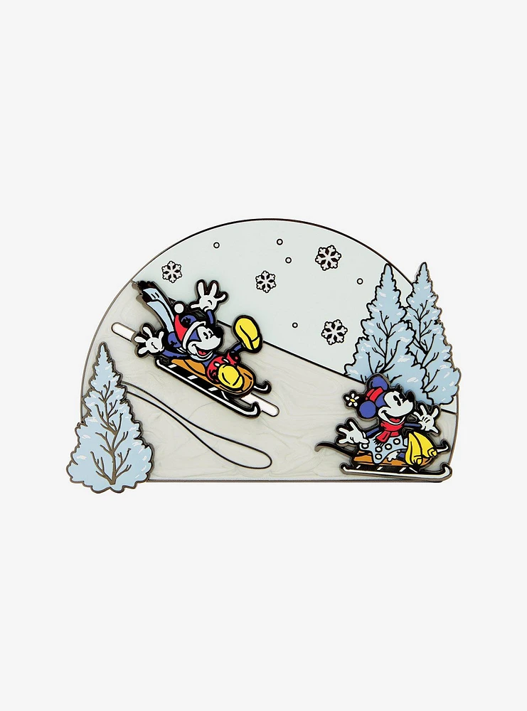 Loungefly Mickey Mouse And Friends Winter Wonderland Enamel Pin