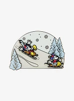 Loungefly Mickey Mouse And Friends Winter Wonderland Enamel Pin