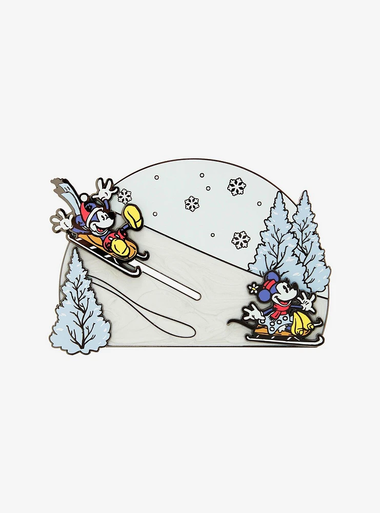 Loungefly Mickey Mouse And Friends Winter Wonderland Enamel Pin