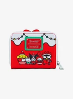 Loungefly Sanrio Hello Kitty & Friends Wreath Small Zip Wallet