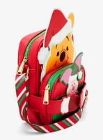 Loungefly Disney Winnie the Pooh Winter Pooh Bear & Piglet Crossbody Bag