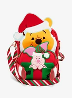 Loungefly Disney Winnie the Pooh Winter Pooh Bear & Piglet Crossbody Bag