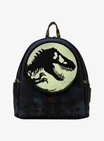 Loungefly Jurassic Park 30th Anniversary T-Rex Silhouette Glow-in-the-Dark Mini Backpack