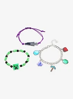 Minecraft Charm Bracelet Set