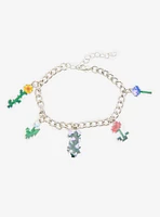 Minecraft Flowers Charm Bracelet