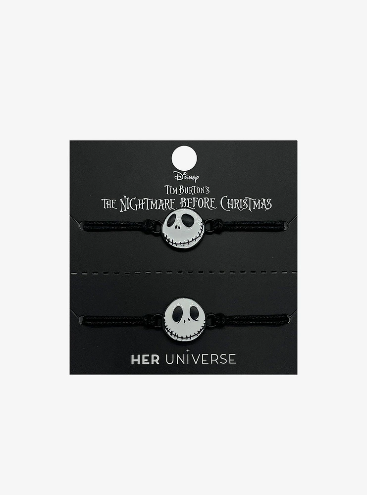 Her Universe The Nightmare Before Christmas Jack Head Best Friend Cord Bracelet Set