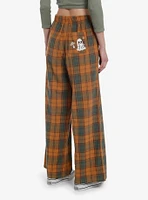 Orange Plaid Ghost Pajama Pants