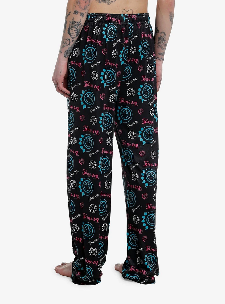 Blink-182 Logo Allover Print Pajama Pants