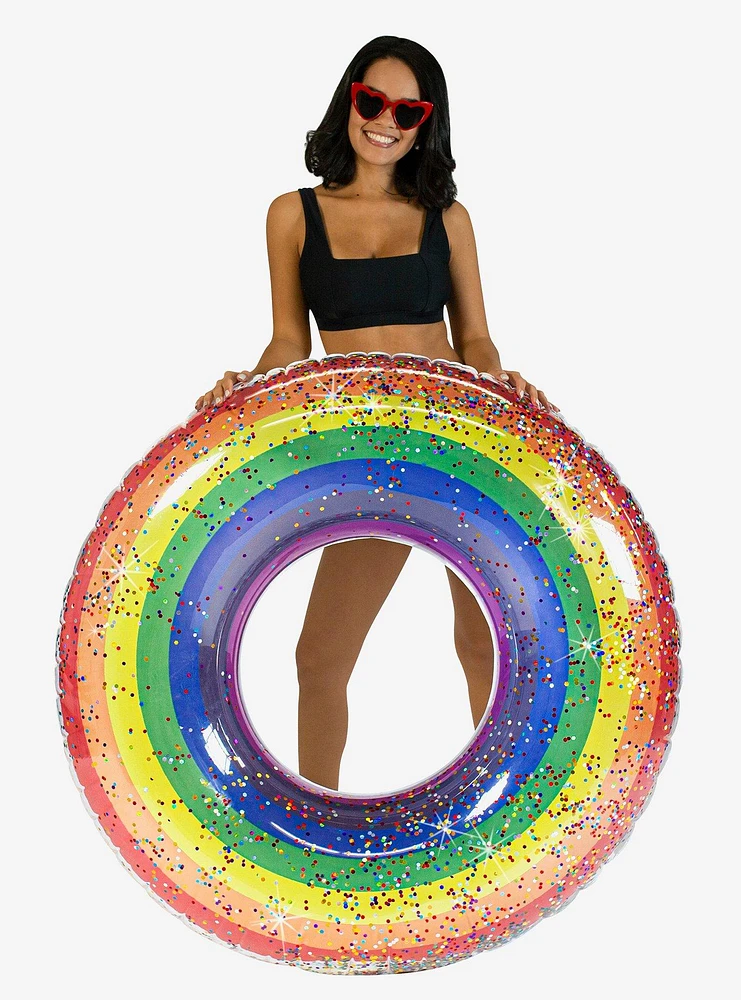 Rainbow Collection Glitter Classic Rainbow Pool Tube