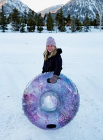 Galaxy Deep Space Pink Glitter Snow Tube