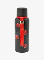 Naruto Shippuden Akatsuki Clouds Stainless Steel Bottle With Strap