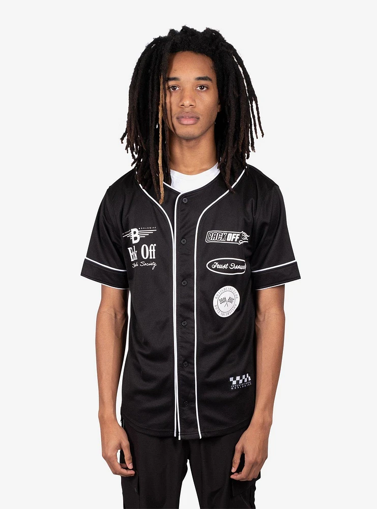 Back Off Mesh Baseball Jersey