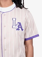 LA Pinstripe Baseball Jersey